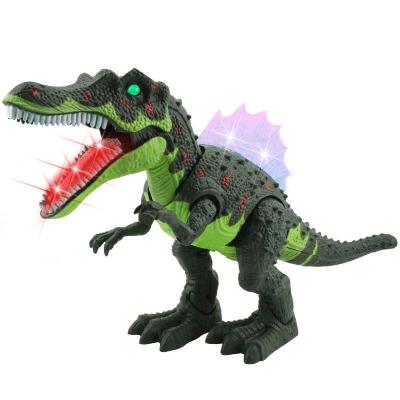 China Educational Electric Dinosaur Toys Walking Spinosaurus Alloy Dinosaur Toys with Sound and Light for sale