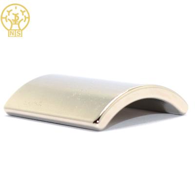 China Industrial Magnet JDM Manufacturer NdFeB N52 Nickel Coated Neodymium Arc NdFeB Magnet for sale