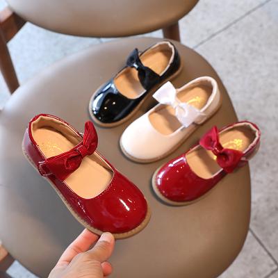 China Breathable Girl Toddler Shoes Cute Baby Girl Shoes Bow Tie Single Shoes for sale