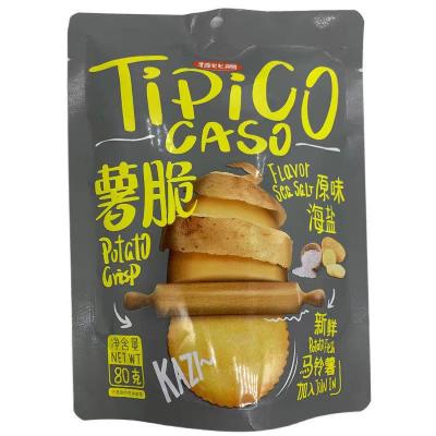 China Tipico Instant Potato Chips Sea Salt Grapefruit Flavor, Multi-flavored Small Round Cookies, Occasional Snack Crispy Potato Chip Cookies for sale