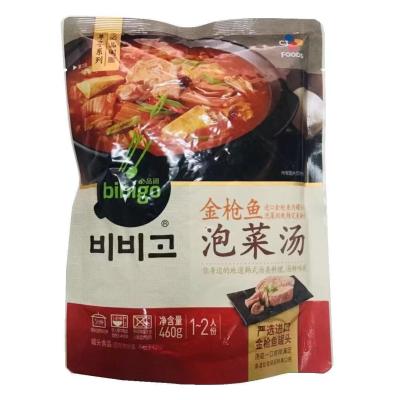 China Instant bibigo, tuna kimchi soup, Korean-style hot and sour and regeneration, all prepared once heating, convenient to pack soup bags for sale