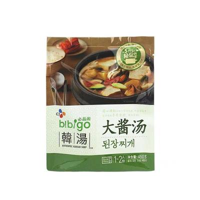 China Bibigo instant korean style gravy soup big sweet and spicy instant soup, delicious, heated big gravy, in bags for sale