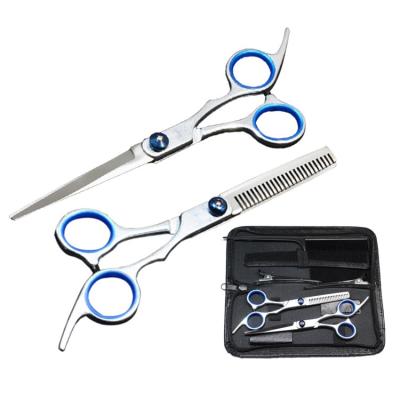 China Professional Cheap Salon Hair Cutting Scissors RLT Japanese Steel Steel Thinning Shears Kit Barber Hair Cutting Scissors Set for sale