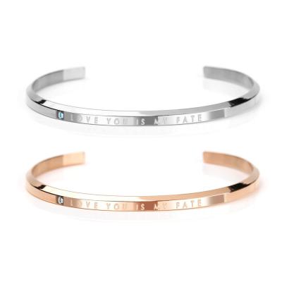 China Valentine's Day Stainless Steel Fashion Couples Romantic Gift Sets Bracelets & Bangles for sale