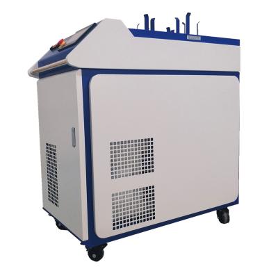 China Portable Raycus Laser Fiber Laser Rust Removal Machine Rust And Paint Steel Structure for sale