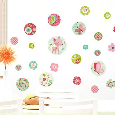 China Good Quality Decorative Colorful Printed Sticker Cartoon Designs DIY Baby Room Decor Self Adhesive Removable Wall Sticker for sale