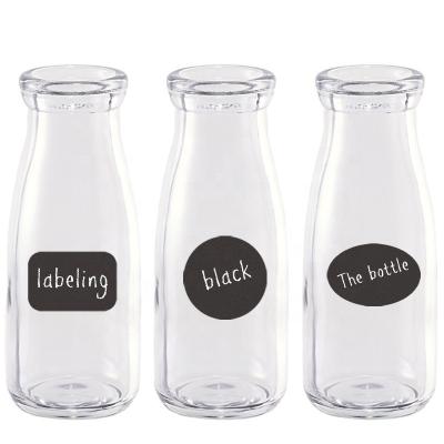 China Bottle Decorative Custom Programmable Decor Mini Sticker Waterproof Chalkboard Label For Baby Room Decoration for sale