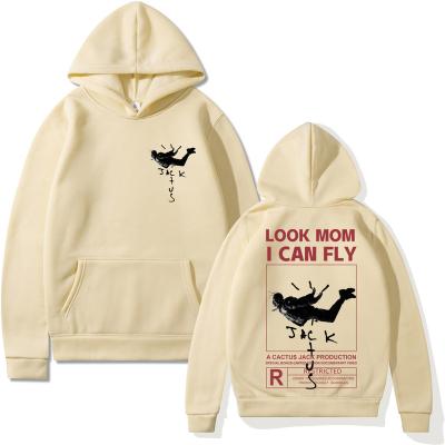 China Anti-Wrinkle Hoodie Men Women Women Logo Print Double Sided Look Mom I Can Fly Hoodies Unisex Fashion Hip Hop Streetwear for sale