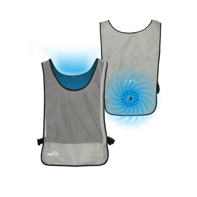 China Single Wearable Anti-Wrinkle Gear Fan Cooling Vest - WindTech - Gray for sale