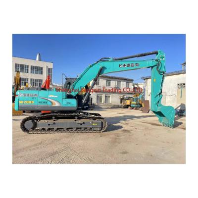 China 600 horas de trabajo Excavadora usada Kobelco SK200 para sus proyectos de construcción hecha en venta