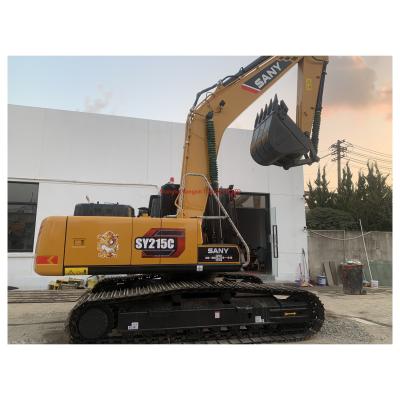 China Excavadora usada para gatos Sany SY215 Excavadora com peso operacional de 21,5TON à venda