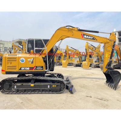 China EPA/CE Certified Sany SY75 Excavator 7.5 Ton Operating Weight Affordable Used Machine for sale