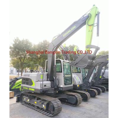 China 7 Ton ZOOMLION ZE75 Mini Excavator with Maximum Digging Height of 3582mm for sale