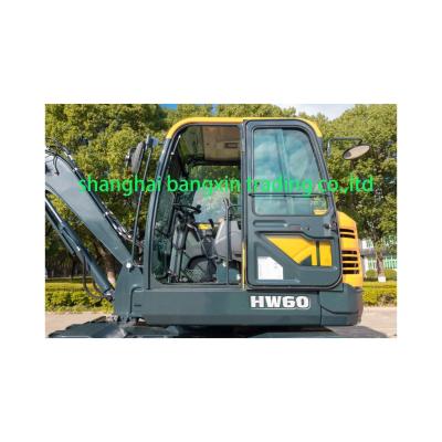 China Boost Your Productivity with 90% Degree HW60 Mini Excavator and 0.34 Bucket Capacity for sale