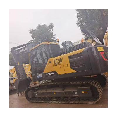 China Excavadora global usada Volvo EC210D com todas as funções Peso normal de funcionamento 21 toneladas à venda