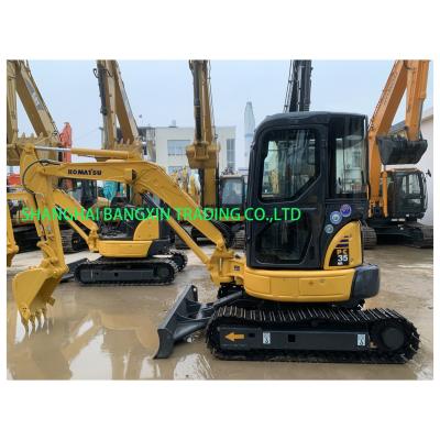 China 3500 KG Gebruikte Komatsu PC35 mini graafmachine met gratis verzending en hoge productiviteit Te koop