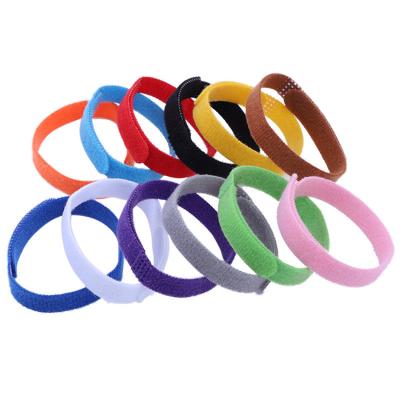 China Sensitive Adjustable Multicolor Pet Double Sided Velvet Lights Collar Material Discrimination Circle And Soft for sale