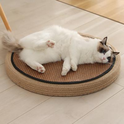 China Travel Around Cooling Mat For Pet Rattan Washable Pet Cooling Mat For Summer Pet Bed for sale