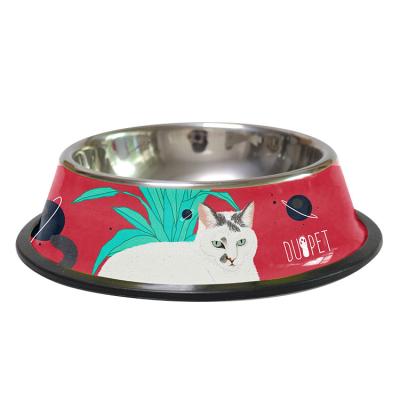 China Sustainable Promotional Drinking Consumption High Quality Stainless Steel Dog Feeding Bowl for sale