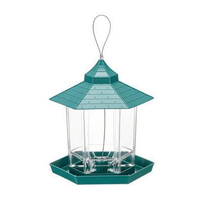 China Garden Automatic Outdoor Steel Hanger Automatic Bird Food Feeder Bird Hanging Feeder for sale