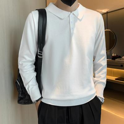 China Autumn Anti-wrinkle And Lapel Polo Collar Sweater Male Japanese Single Spring Sweater for sale