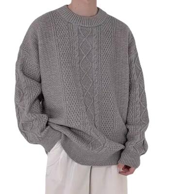 China Anti-wrinkle Twist O-neck Sweater Is Main Wild couple thickened heating trend krane wool shirt sweater for sale