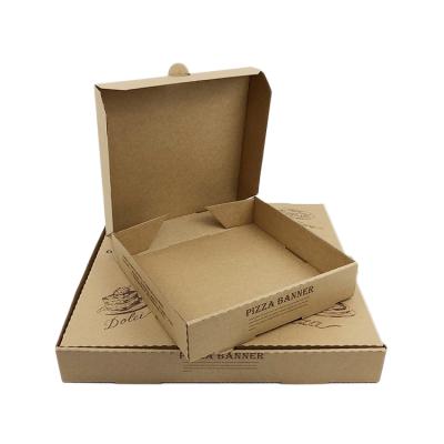 China Wholesale Reusable Biodegradable Cheap Price Custom Logo Printing Corrugated Cardboard Pizza Packing Box for sale