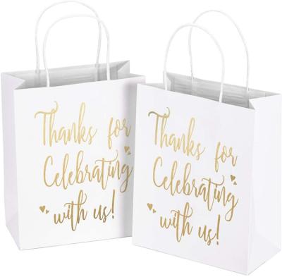 China Handmade customizable designed premium logo gift goodie candy kraft paper bags party for sale