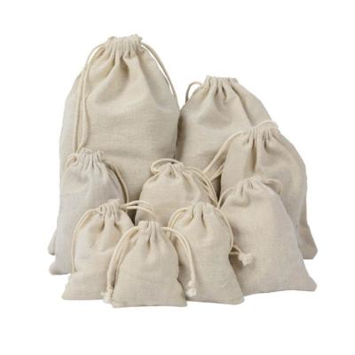 China Personalized Fashion Canvas Cotton Folding Drawstring Bag With Double String for sale