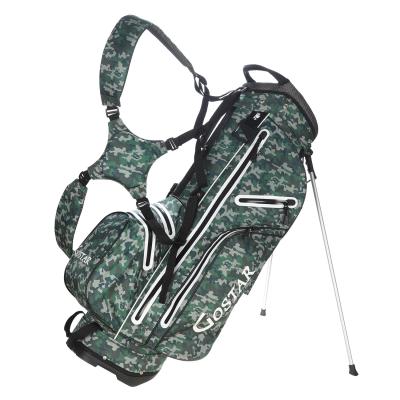 China Shop OEM Camouflage Bottom Logo Stand Club Bag Golf Waterproof Portable Customized Bag for sale