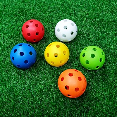 China LDPE Balls (A Small Soft) 72mm Pickleball 26 Holes Hard LDPE Materials Assorted Colors Outdoor Or Indoor Pickleball Ball for sale