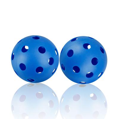 China HDPE High Elasticity Sport 72mm Pickleball Outdoor Training Balls (Hard) Standard 40 Holes for sale