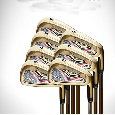 China graphite & Golf Club steel iron for men and women training club golf R/S class promoted version black and gold golf clubs for sale