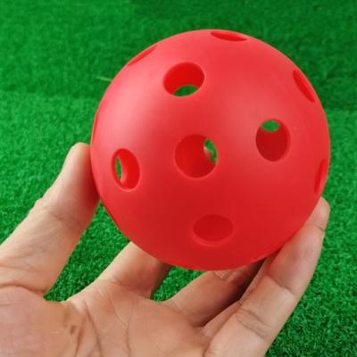 China 26 Other Holes Design Standard Size Backyard Practice Home Form 72mm Pickleballs Baseball Balls for sale