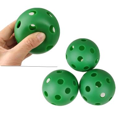 China EVA (Super Soft) 72mm 26 Holes EVA Soft Airflow Hollow Training Kids Playing Balls For Pickling Ball Balls for sale