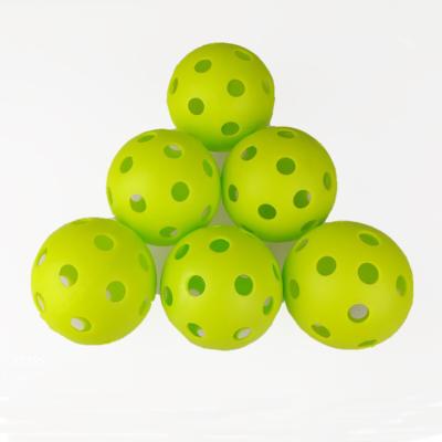 China Light Green EVA (Super Soft) 72mm 26 Holes EVA Soft Standard Size Outdoor or Indoor Training Baseball for sale