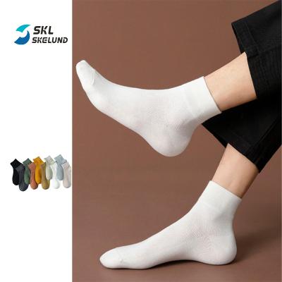 China QUICK DRY colorful cheap long ankle socks fashion men wholesale good price summer mesh dress business socks for sale