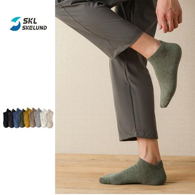 China Wholesale QUICK DRY Mens Cotton Hosiery Solid Color Breathable Low Cut Casual Socks Sports Socks for sale