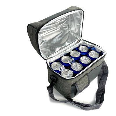 China Thermal High Quality Cheap High End Delivery White Canvas Insulated Cooler Popular Grocery Bag for sale