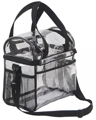 China Wholesale Fashion High Waterproof Clear Lunch Bag PVC Cooler Bag For School for sale