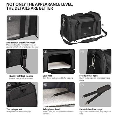 China New Product Useful Long Haul Travel Carrier Pet Tool Effortless Shoulder Bag Breathable Good Price for sale