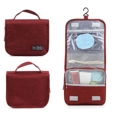 China New Hot Selling Large Capacity Eco Style Bags Canvas Luxury Brush Travel Style Makeup Cosmetic Bag for sale