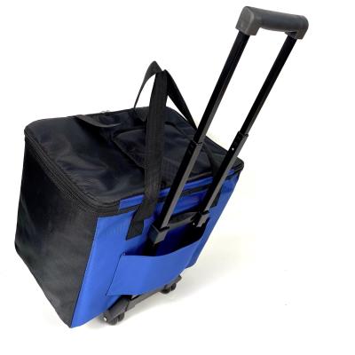 China Sewing Machine Tote Rolling Sewing Machine Case Thermal Cooler Bag Rolled Trolley Rolling Bag for sale