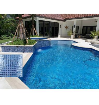 China Custom Dolphin Pattern Mermaid Turtle Parquet Flooring Pool Mosaic Slab Flower Ceramic Glass Mosaic Design Flower Pool Mosaic Slab for sale