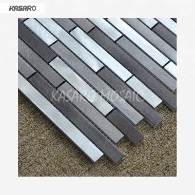 China Hot Selling Brushed Aluminum Parquet Mosaic en venta