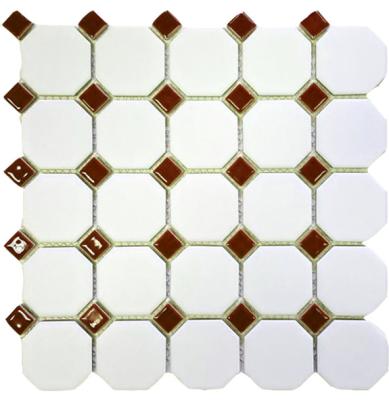 China Parquet Design House Octagon Porcelain Mosaic Wall And Mosaic Tile for sale