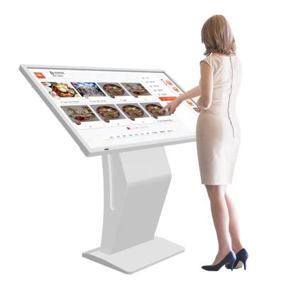 China Indoor or Outdoor Digital Touch Screen Kiosk 32 50 55 Inch Android HD Touch LCD Screen Monitor PC HUSHIDA Kiosk Touch for sale