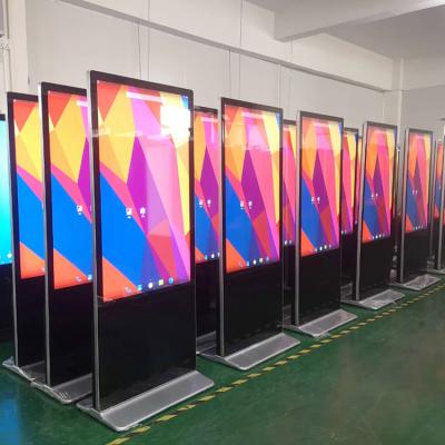 China Aluminum Case+Tempered Glass Panel 32 49 55 Inch Touch Display LCD Standing Signage Kiosk Digital Advertising Gaming Equipment for sale