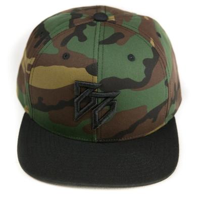 China Custom Flat Camo Snapback Cap Camo Snapback Caps With 3d Embroidery Logo Printed Brim 3d Embroidered Snapback Hats for sale