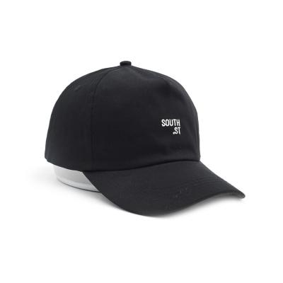 China Baseball Hat OEM new design good quality custom 3D puff embroidery black cotton 5 panels structured a frame caps for sale